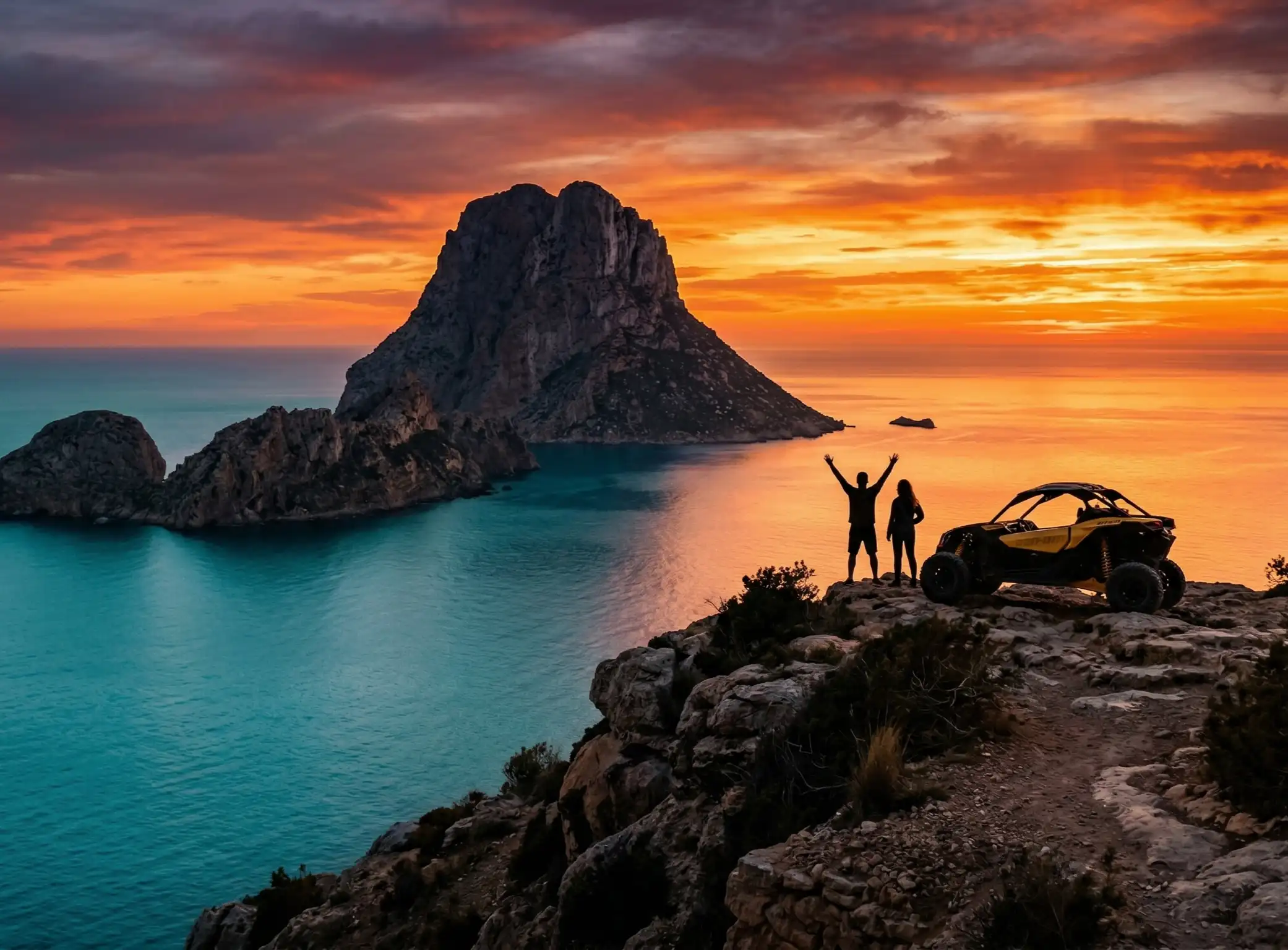 Es Vedra coastline, Ibiza west coast quad tour